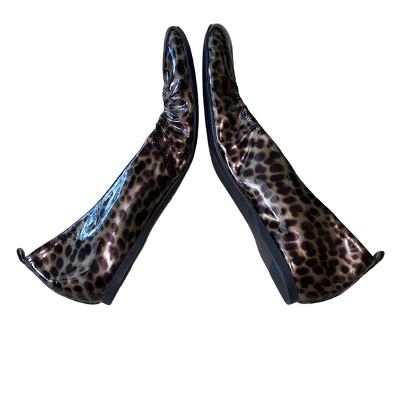 NEW J. Crew Cece Tortoise Leopard Print Patent Leather Ballet Flats - 7.5 - Picture 8 of 14